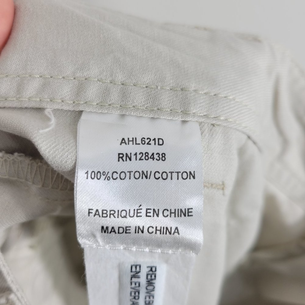 NASS Men NEW Tan 100% Cotton Casual Flat Front Cargo Shorts Pockets Zip 16 NWT - Picture 13 of 13